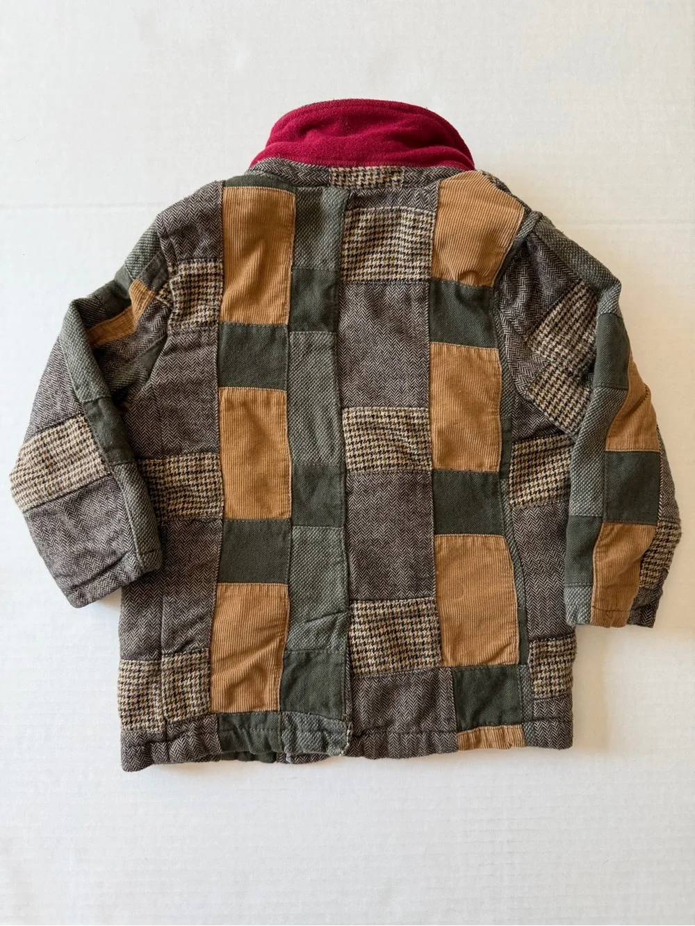 Baby Gap 2007 3T Patchwork Blazer Jacket Corduroy Herringbone Y2K